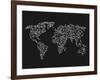 World Wire Map 3-NaxArt-Framed Art Print