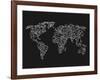 World Wire Map 3-NaxArt-Framed Art Print