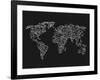 World Wire Map 3-NaxArt-Framed Art Print