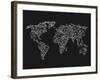 World Wire Map 3-NaxArt-Framed Art Print