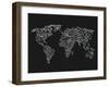 World Wire Map 3-NaxArt-Framed Art Print