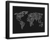 World Wire Map 3-NaxArt-Framed Art Print