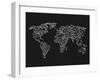 World Wire Map 3-NaxArt-Framed Art Print