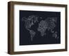 World Wire Map 4-NaxArt-Framed Art Print