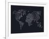 World Wire Map 4-NaxArt-Framed Art Print