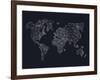 World Wire Map 4-NaxArt-Framed Art Print