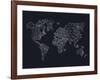 World Wire Map 4-NaxArt-Framed Art Print