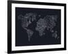 World Wire Map 4-NaxArt-Framed Art Print