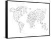 World Wire Map 5-NaxArt-Framed Stretched Canvas