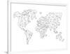 World Wire Map 5-NaxArt-Framed Art Print