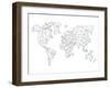 World Wire Map 5-NaxArt-Framed Art Print