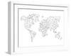 World Wire Map 5-NaxArt-Framed Art Print