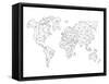 World Wire Map 5-NaxArt-Framed Stretched Canvas