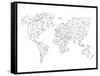 World Wire Map 5-NaxArt-Framed Stretched Canvas