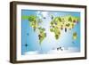 World-millaus-Framed Art Print