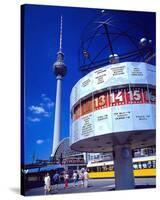 Worldclock Alexanderpl. Berlin-null-Stretched Canvas