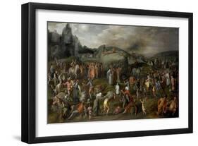 Worldly and Ecclesiastical Abuses-Gillis Mostaert-Framed Art Print