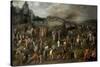 Worldly and Ecclesiastical Abuses-Gillis Mostaert-Stretched Canvas