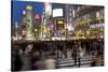 Worlds Busiest Road Crossing, Shibuya, Tokyo, Japan-Peter Adams-Stretched Canvas