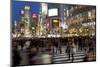 Worlds Busiest Road Crossing, Shibuya, Tokyo, Japan-Peter Adams-Mounted Photographic Print