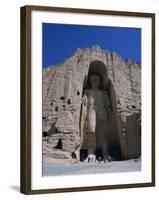 Worlds Largest Standing Buddha, Bamiyan, Afghanistan-Steve Vidler-Framed Photographic Print