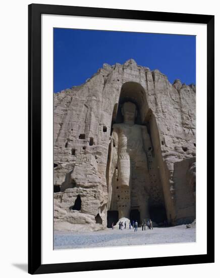 Worlds Largest Standing Buddha, Bamiyan, Afghanistan-Steve Vidler-Framed Photographic Print