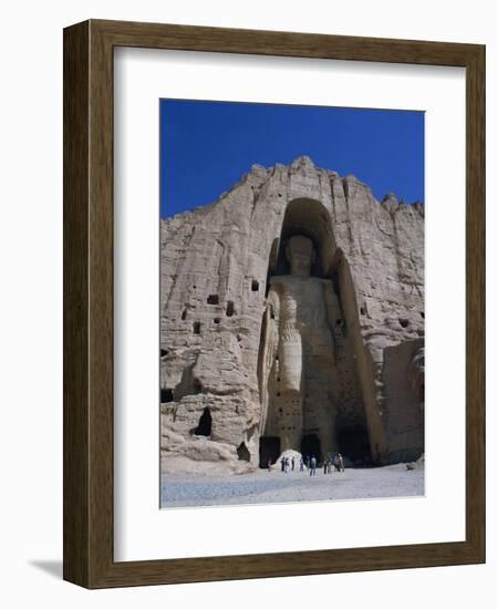 Worlds Largest Standing Buddha, Bamiyan, Afghanistan-Steve Vidler-Framed Photographic Print