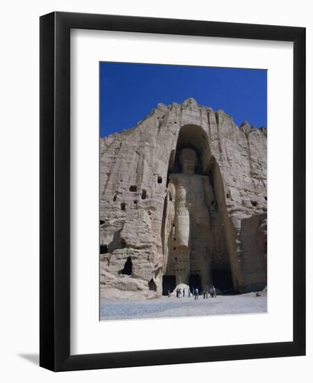 Worlds Largest Standing Buddha, Bamiyan, Afghanistan-Steve Vidler-Framed Photographic Print