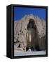 Worlds Largest Standing Buddha, Bamiyan, Afghanistan-Steve Vidler-Framed Stretched Canvas