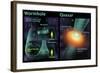 Wormhole and Quasar, Diagram-Gwen Shockey-Framed Giclee Print