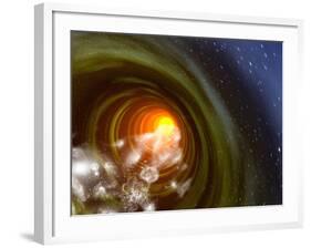 Wormhole Event, Computer Artwork-Mehau Kulyk-Framed Photographic Print