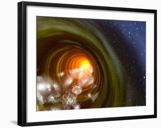 Wormhole Event, Computer Artwork-Mehau Kulyk-Framed Photographic Print