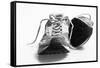 Worn Sneakers Trainers Ilford Delta B/W-BCFC-Framed Stretched Canvas