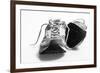 Worn Sneakers Trainers Ilford Delta B/W-BCFC-Framed Photographic Print