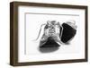 Worn Sneakers Trainers Ilford Delta B/W-BCFC-Framed Photographic Print