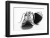 Worn Sneakers Trainers Ilford Delta B/W-BCFC-Framed Photographic Print