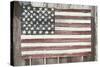 Worn Wooden American Flag, Fire Island, New York-Julien McRoberts-Stretched Canvas