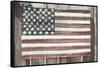 Worn Wooden American Flag, Fire Island, New York-Julien McRoberts-Framed Stretched Canvas