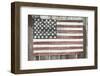 Worn Wooden American Flag, Fire Island, New York-Julien McRoberts-Framed Photographic Print