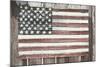 Worn Wooden American Flag, Fire Island, New York-Julien McRoberts-Mounted Photographic Print