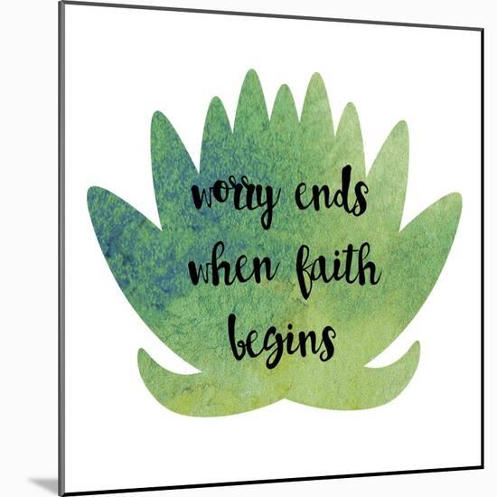 Worry Ends-Erin Clark-Mounted Giclee Print