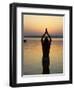 Worship Ceremony at Night by Ganges River, Varanasi, India-Keren Su-Framed Premium Photographic Print