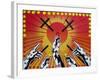 Worship-Abstract Graffiti-Framed Giclee Print