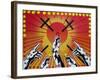 Worship-Abstract Graffiti-Framed Giclee Print