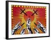 Worship-Abstract Graffiti-Framed Giclee Print