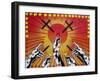 Worship-Abstract Graffiti-Framed Giclee Print