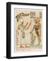 Worshipped by the Pharaoh Ramses IV-S. Pollaroli-Framed Art Print