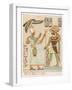 Worshipped by the Pharaoh Ramses IV-S. Pollaroli-Framed Art Print