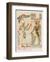 Worshipped by the Pharaoh Ramses IV-S. Pollaroli-Framed Art Print