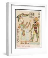 Worshipped by the Pharaoh Ramses IV-S. Pollaroli-Framed Art Print